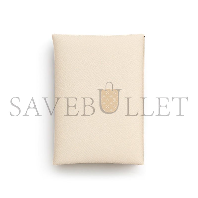 HERMES CALVI DUO COMPACT CARD HOLDER H083035CK10 (10.5*7*1.3cm)